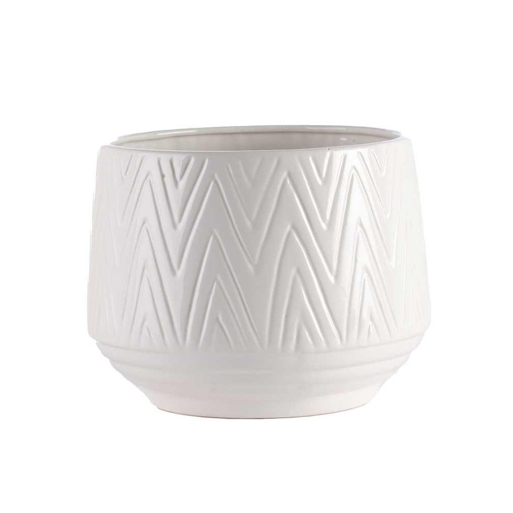 VASO BIANCO CERAMICA EST D.18.3 H.14.4